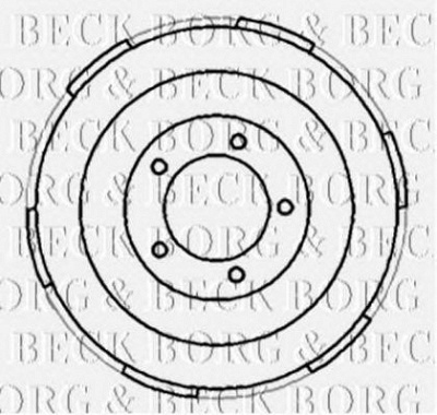BORG & BECK bbr7185 -  Тормозной барабан